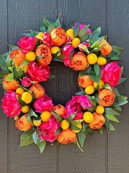 Floral Door Wreaths, Peony Wreath, Grand Millennial, Porte Decorate, Peonies Wreath, Year Round Wreath, Greenery Wreath, Pedicure Nail Art, Front Door Wreath