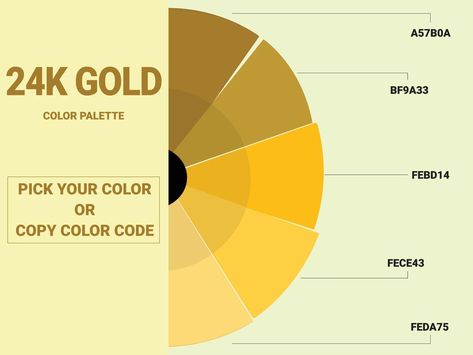 Color Palette Code, Rgb Palette, Gold Color Palette, Coloring Images, Gold Color Palettes, Simple Designs To Draw, Gold Collection, Colour Images, Color Palettes