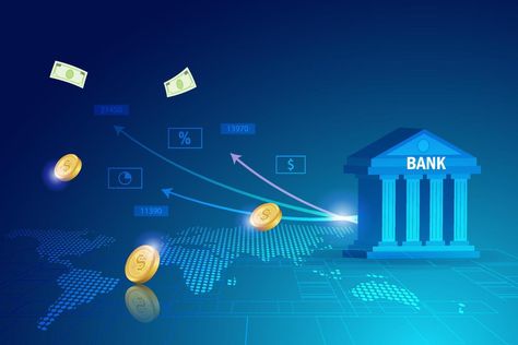 Digital finance and banking investment service in futuristic background. Bank building with online growth graph investment, secure money and financial innovation technology. Growth Graph, Car Showroom Design, Bank Building, Messi Photos, Banks Building, Futuristic Background, Money Design, Art Couple, Iconic Photos