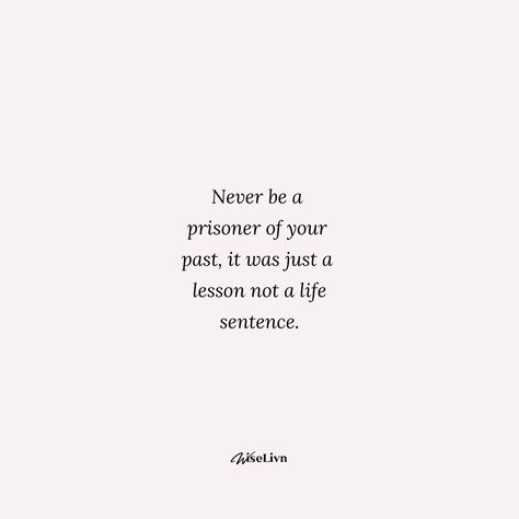 Don't let your past define your future. It's a lesson learned, not a life sentence. Embrace the present and step into your best self. #BreakingFree #NewBeginnings #PositiveVibes #GrowthMindset #OvercomingAdversity Don't Let Your Past Define Your Future, My Past Does Not Define Me, Lesson Learned, Overcoming Adversity, Life Sentence, Your Best Self, Lessons Learned, The Present, Best Self