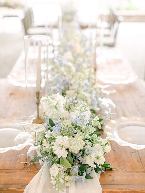 Coastal Blue and White for a Waterfront Wedding with Watercolor Details | Hey Wedding Lady Clean And Classic Wedding, Ethereal Wedding Decor, Angelic Wedding, Short Centerpieces, Blue White Weddings, Cape Wedding, Rustic Modern Wedding, Wedding Moodboard, 2025 Wedding