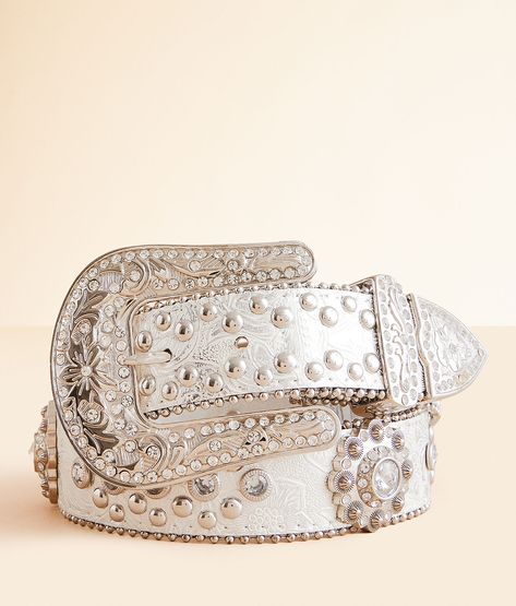 Shop the Blazin Roxx® Metallic Belt for Women at Buckle.com. The Buckle carries the latest Blazin Roxx products and styles, so come back often. Shop at Buckle.com today! Women's Belts, Beautiful Belts, Belt For Women, Silver Belts, Belt Length, Faux Leather Belts, Conversion Chart, Women's Belt, Beaded Trim