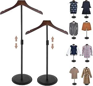 KORETECH 2 Pack Shirt Display 35" Height Adjustable Shoulder Stand Shirt Rack, T Shirt Display Stand for Shops, Steaming Clothes Holder, Black Diy Tshirt Display Stand Pvc, Hoodie Display Ideas, Clothing Booth Display Ideas, Tshirt Vendor Booth Display Ideas, Steaming Clothes, Shirt Rack, Clothing Booth Display, Merch Display, T Shirt Display