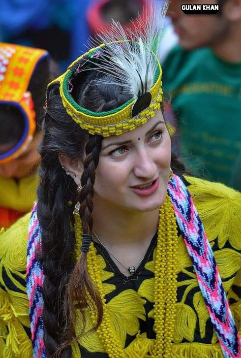 Beautiful Kalashi girl with traditional cultural dress and cap Kalash valley Chitral kpk Pakistan Kalash Valley, Party Eyes, Big Women Fashion, Famous Dress, What Is Fashion, Stylish Short Dresses, Valley Girls, Elegant Maxi Dress, Beauty Dress