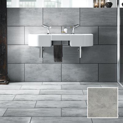 Grey tile with dark grout Grey Tile Dark Grout, Gray Tile Black Grout, Tiles With Dark Grout, Wickes Bathroom, Grey Tile Grout, Herringbone Backsplash Kitchen, Ceramic Tile Floor Bathroom, Dark Grout, Gray Shower Tile