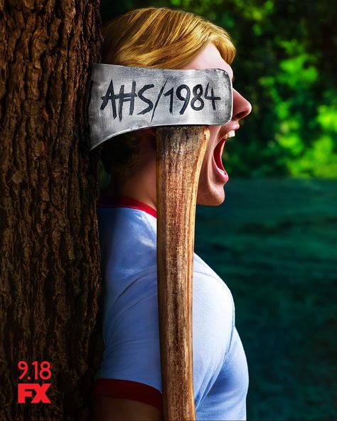 [Gallery] Here's Every "American Horror Story: 1984" Poster! - Bloody Disgusting American Horror Story Art, Ahs 1984, American Horror Stories, Gus Kenworthy, Leslie Jordan, Matthew Morrison, Carla Diaz, American Horror Story Seasons, Billie Lourd