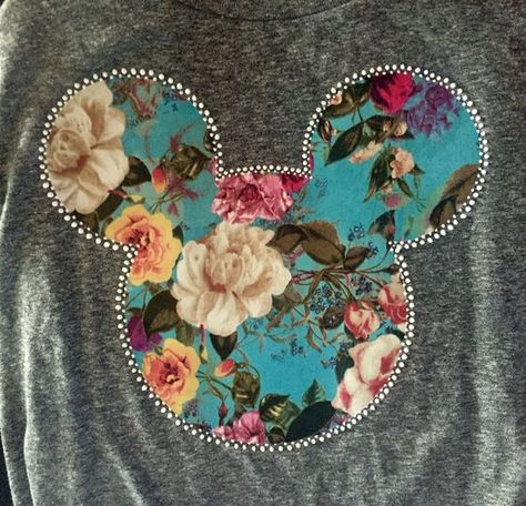 Click this image to show the full-size version. Diy Disney Tshirt, Mandala Border, Paint Mandala, Disney Sewing, Puff Vinyl, Disney Cheap, Disney Gear, Mickey Mouse Shirt, Grey Tshirt