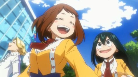 Paradise By The Dashboard Light, Mha Screencaps, Mha Pfp, Asui Tsuyu, Mha Dr, Mha Ships, My Hero Academia Tsuyu, Matching Pfp's, Good Girls