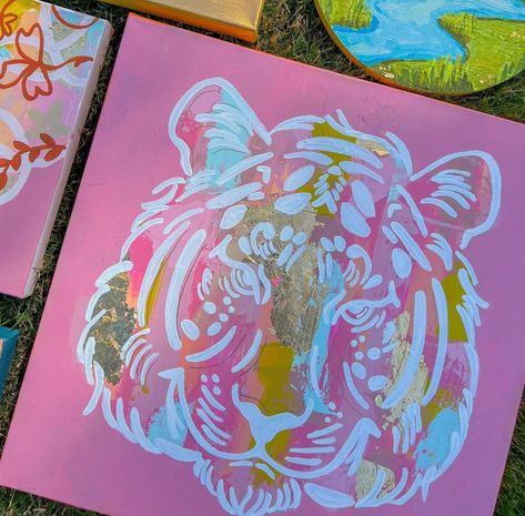 Bama Dorm, Girly Paintings, College Paintings, Skull Paintings, Dorm Canvas Art, Sorority Canvases, Dorm Canvas, Dorm Room Paintings, Preppy Paintings