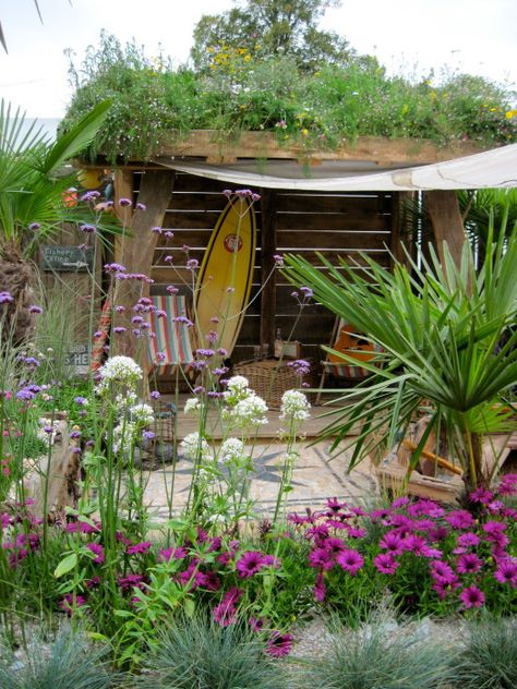 The Seaside Garden - Designs with Nature Seaside Garden Design, Cornish Garden Ideas, Hide Paper Towels, Dish Towel Storage, Surf Bar, Ocean Garden, Seaside Landscape, Sea Garden, Small Courtyard