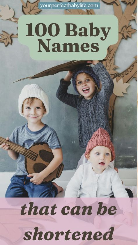 A baby and toddlers playing for an article about 100 boy and girl names that can be shortened Top 100 Names, Names For Boys, Name Origins, Name Inspiration, Shortening, Baby Boy Names, Baby Name, Boy Names