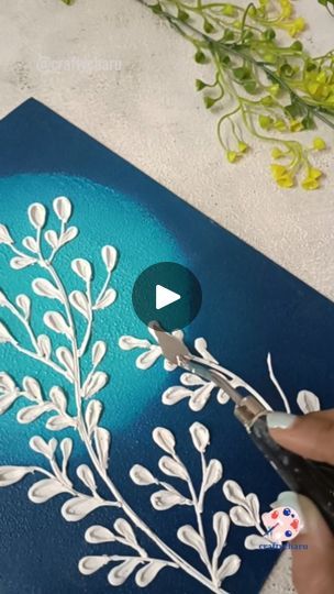 53K views · 649 reactions | 🙋‍♀️Sharing beautiful texture painting with bright and gorgeous background shade.   Do you remember my viral texture art reel where I used same technique of cone work and pallete knife?   Material used Acrylic wall putty Fevicryl acrylic colours  MDF board  Feel free to ask any query, if any😊  Get inspired and give a try my dear artlovers... I am sure you will love the process❤  Happy crafting 🎨  #texturedart #texturepaste #texturepainting #textureartist #textureart  #hobbyideasindia  #creativeideas #uniquecreations  #indiansinusa #originalartworks  #arthacks | craftycharu | Zaeden · 5 am Quilling Clay Painting, Shilpkar Clay Art On Canvas, 3d Painting On Canvas Using Clay, Acrylic Wall Putty Art, 3d Floral Painting Using Clay, Texture Paste, Acrylic Painting For Beginners, Do You Remember, Beautiful Textures