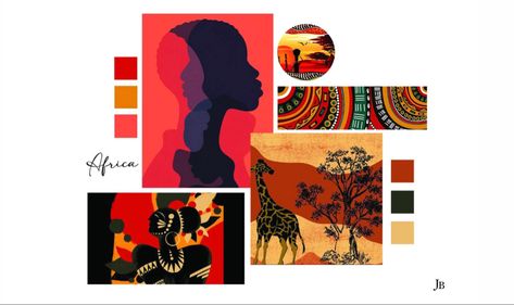 Africa Africa Moodboard, Art Appliqué, Fashion Portfolio, Visual Diary, Mood Boards, Mood Board, Portfolio, Art