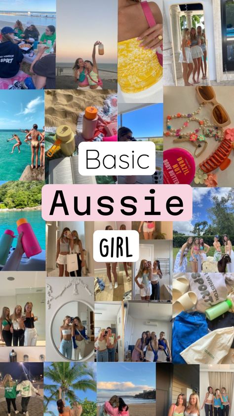 Basic Aussie girl!! #aesthetic #basicaussiegirl Basic Aussie Girl Aesthetic, Aussie Girl Aesthetic, Basic Aussie Girl, Basic Aussie, Aussie Girl, Basic Girl, Summer Pictures, Sport Girl, Girl's Room