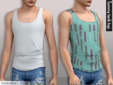 Sims 4 Cc Men Tank Top, Sims 4 Cc Men Tops, Sims 4 Cc Tank Top Male, Sims 4 Tank Top Cc, Sims 4 Tank Top, Male Sims, Sims 4 Cc Hair, Tight Tank Top, Jake Webber