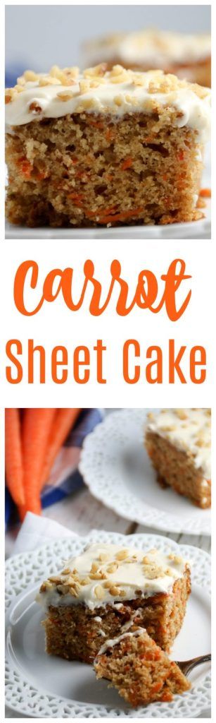 carrot sheet cake from scratch that is quick and easy to make (comes together in 30 minutes or less!) Carrot Sheet Cake Recipe, Carrot Sheet Cake, Cake Sheet, Easter Cooking, Sheet Cake Recipe, Homemade Carrot Cake, Dessert Inspiration, Layered Cakes, Carrot Cakes