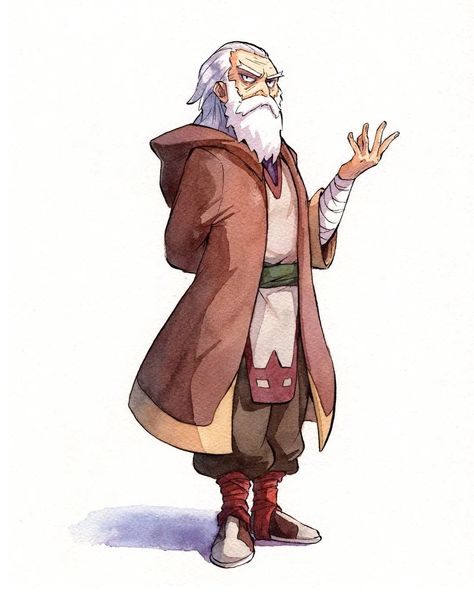 Monk Dnd, Old Monk, Costume Design Sketch, Game Character Design, Character Design Male, Anime Drawings Tutorials, Character Creation, Dnd Characters, Old Man