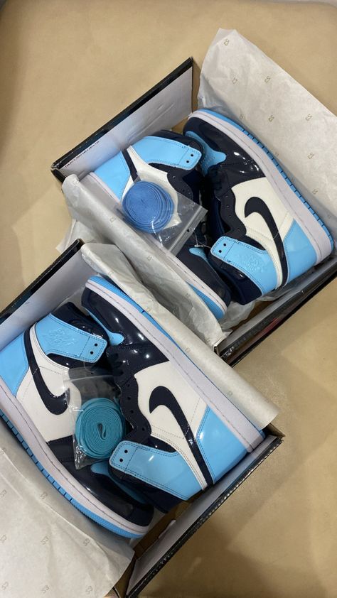 Jordan 1 Retro High UNC Patent Jordan 1 Unc Patent, Jordan 1 High Blue, Jordan 1 Retro High Unc Patent, Jordan 1 Mid Unc, Jordan Unc, Jordan 1 Unc, Airport Fit, Blue Toes, Airport Fits