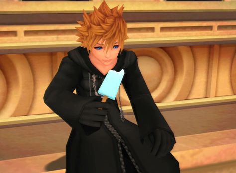 Sea salt ice cream Sea Salt Ice Cream Kingdom Hearts, Sea Salt Ice Cream, Roxas Kingdom Hearts, Kh 3, Kingdom Heart, Kingdom Hearts 3, Love Gif, Retro Aesthetic, Insta Photo Ideas