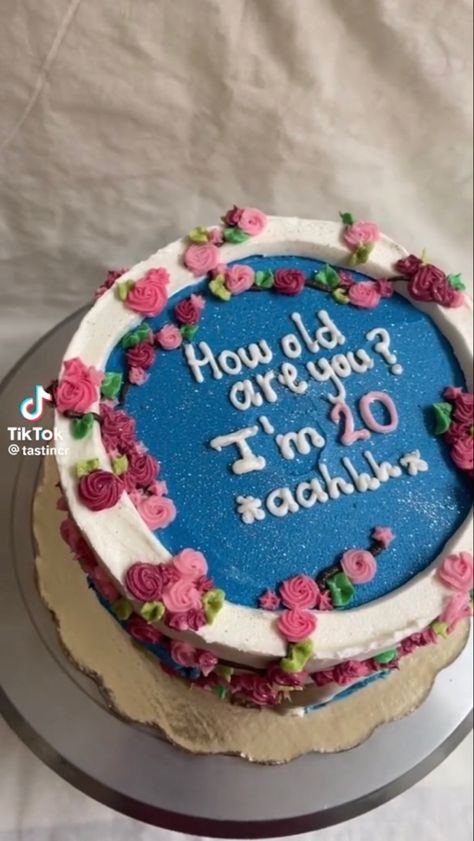 19th Birthday Cakes, 17 Birthday Cake, 20 Birthday Cake, 20th Birthday Party, Funny Birthday Cakes, Perfect Birthday Party, Happy Birthday Celebration, Cake Day, Creative Birthday Cakes