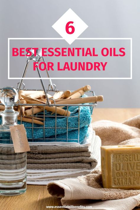 What can essential oils do for you in the laundry room...find out the best 6 essential oils for great smelling clothes and 7 ways to put them to use. Essential Oils For Laundry, Essential Oil Benefits, Oil Benefits, Best Essential Oils, Washing Clothes, Laundry Room, Cleaning Hacks, Essential Oil, Essential Oils