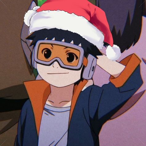 Naruto Christmas Pfp, Obito Uchiha Pfp, Christmas Anime Icon, Christmas Naruto, Obito Pfp, Obito Uchiha Icon, Naruto Christmas, Naruto Obito, Anime General