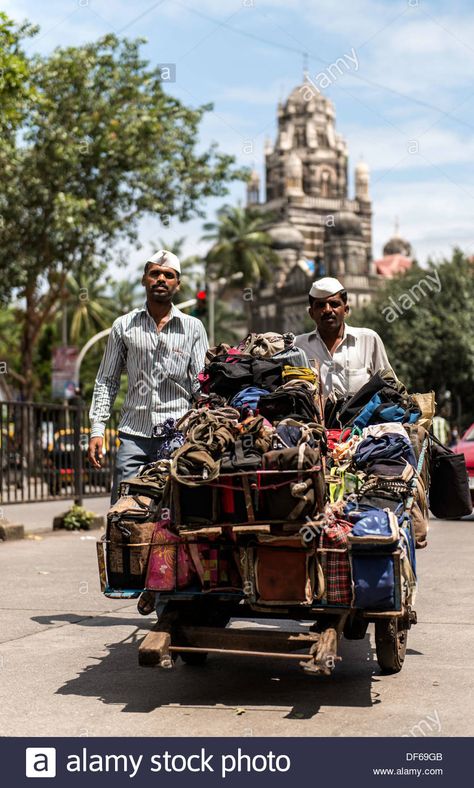 Download this stock image: Dabbawala or dabbawalla or dabbawallah collecting freshly cooked food in lunch boxes Mumbai India - DF69GB from Alamy's library of millions of high resolution stock photos, illustrations and vectors. Dabbawala Illustration, India Images, Cooked Food, Mode Of Transport, Mumbai India, Lunch Boxes, Interior Design Trends, No Cook Meals, Mumbai