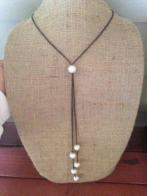 Pearl Lariat Style Necklace by ChristianOPearls on Etsy