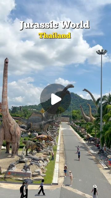 Life in Thailand Now on Instagram: "Jurassic Park of Thailand. Must Visit Tourist Attractions in Thailand 🇹🇭.   Nong Nooch Tropical Botanical Garden, also called Nongnooch Pattaya Garden, is a 500-acre botanical garden and tourist attraction in Pattaya, Thailand. Located on Sukhumvit road, it can be reached via bus, taxi or private car.   600 acres of visual enjoyment, from tropical plants from the ground up to over your head, magnificent art made by stone pellets on walls. All types of animals real live looking and the amazing dinosaurs raging high into the sky the biggest ones.  A must to add to the list to see at the extremely large Nong Nooch Botanical Garden with a dinosaur theme. Amazing family friendly place, you can take a tour, walk around and even ride elephants. Make sure to g Nong Nooch Tropical Botanical Garden, Tropical Botanical Garden, Private Car, Tropical Botanical, Pattaya Thailand, Types Of Animals, Dinosaur Theme, Pattaya, Botanical Garden