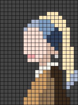 Alpha Pattern Granny Square, Grid Pattern Art, Crossstitch Ideas Easy, Alpha Square Pattern, Pixel Art Famous Painting, Castlevania Wallpaper, Pixel Art Templates, Pixel Drawing, Pixel Crochet