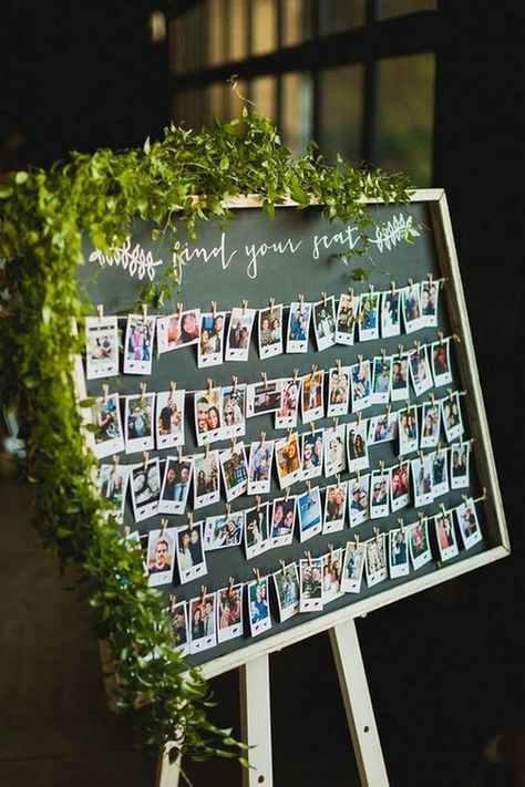 Top 20 Polaroid Wedding Decor Ideas - Page 2 of 2 - Hi Miss Puff Adpi Recruitment, Recruitment Decorations, Sisterhood Round, Wedding Decisions, Reception Seating Chart, Wedding Reception Guest, Wedding Guest Signing, Recruitment Themes, Polaroid Wedding