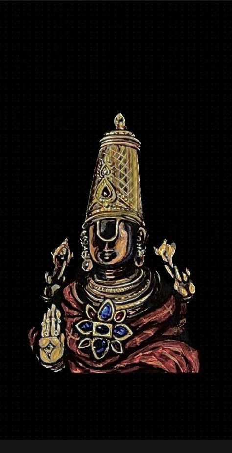 Venkateshwara Swamy Paintings, Lord Balaji Painting, Tirupati Balaji Painting, Lord Venkateswara Images, Venkateswara Swamy Images, Balaji Painting, God Venkateswara Images Hd Wallpaper, Indian Illustration, God Artwork