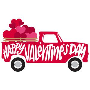 Photography Elements, Valentines Day Svg, Valentine Stickers, Valentines Wallpaper, Silhouette Design Store, Red Truck, Printable Patterns, Christmas Door, Valentine Crafts