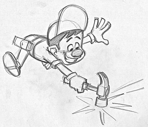 Film: Wreck-It Ralph ===== Character: Fix-It Felix, Jr. Sketch Techniques, Concept Art Disney, Disney Epic Mickey, Images Disney, Concept Art World, Drawing Examples, Animation Sketches, Animation Studios, Drawing Cartoon Characters