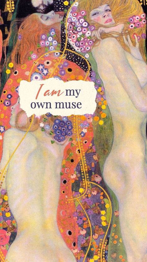 My own muse Facebook story template | premium image by rawpixel.com I Am My Own Muse Wallpaper, Klimt Flowers, I Am My Own Muse, My Own Muse, Facebook Story, Unique Makeup, Flowers Vintage, Summer Love, 2024 Vision