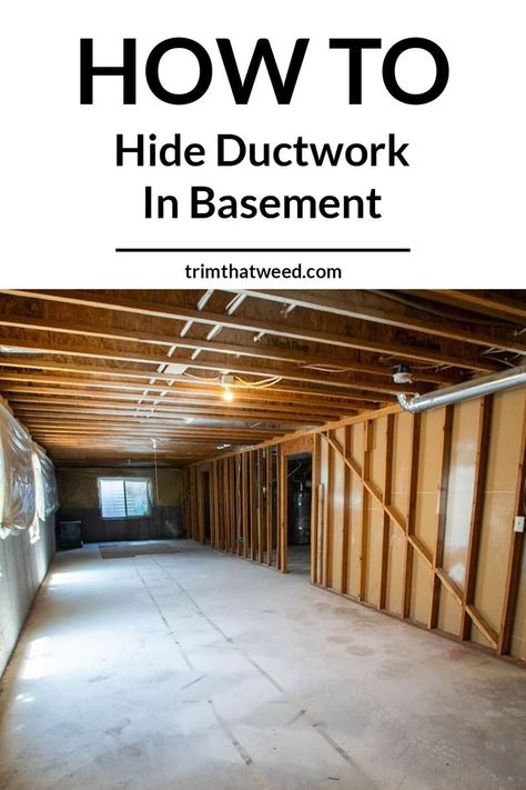 If you have a spacious basement, it can offer ample room to expand your living area. You can even decorate it as you see fit. However, the basement ceiling often requires extra work to hide all the ductwork. You have to develop a plan to cover the ductwork to turn the basement into a comfortable living space. Hiding Basement Duct Work, How To Hide Hvac Ductwork, Covering Duct Work In Basement, How To Hide Duct Work In Basement, How To Cover Duct Work In Basement, Hiding Hvac In Basement, Hide Duct Work In Basement, Basement Duct Work Hiding, Duct Work Cover Ideas