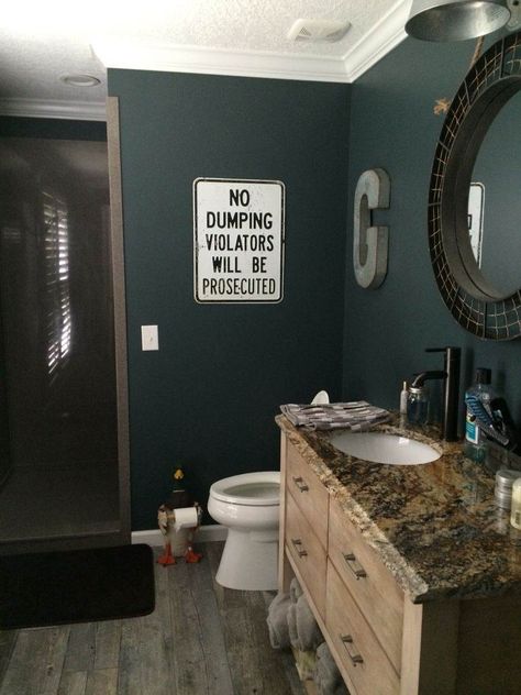 27 Boys Bathroom Ideas for 2021 Boys Bathroom Ideas Teenagers, Teenage Bathroom, Boy Bathroom Ideas, Boys Bathroom Decor, Boy Bathroom, Makeover Kamar Mandi, Girl Bathroom Decor, Bathroom Decor Pictures