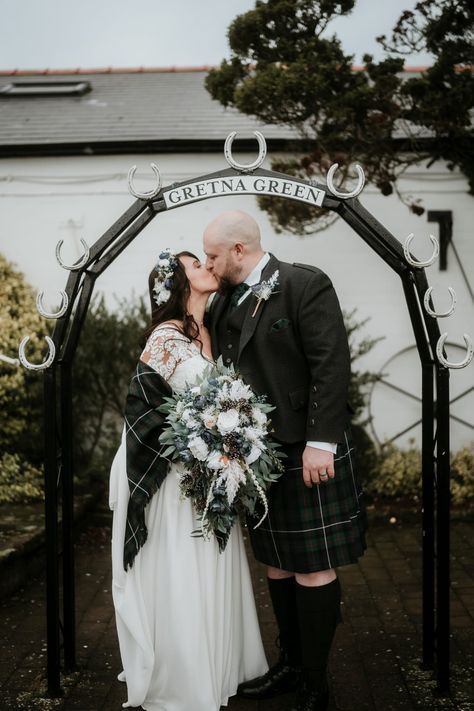 Winter wedding, Gretna Green, wedding photographer, wedding portrait picture, Scottish wedding, kilt, 🏴󠁧󠁢󠁳󠁣󠁴󠁿 Gretna Green Elopement, Gretna Green Wedding, Gretna Green, Tartan Wedding, Portrait Pictures, Elope Wedding, Elopement, Tartan, Our Wedding