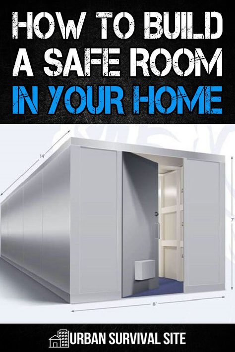 How To Build A Safe Room, Walk In Safe Room, Home Safe Room, How To Build A Safe Room In Your House, Panic Rooms In Houses, Panic Room Ideas, Diy Safe Room, Safe Rooms In Houses, Safe Room Ideas