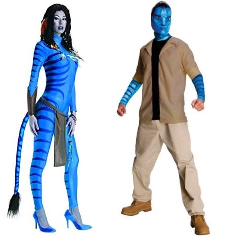 Avatar Couple Costume, Sully Costume, Avatar Makeup, Avatar Halloween, Grey Apron, Costumes For Halloween, Couple Costume, Black Ballerina, Avatar 2