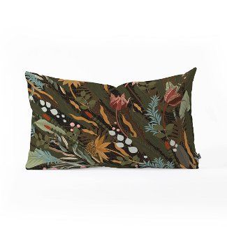 Throw Pillows For Green Couch, Pillows For Green Couch, Upholstry Fabric, Target Throw Pillows, Biophilic Architecture, Maximalist Bedroom, Oblong Throw Pillow, Green Couch, Oblong Pillow