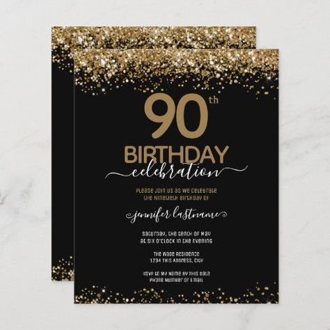 50th Birthday Save The Date, Birthday Party Budget, Birthday Save The Date, Party Budget, Black And Gold Invitations, 50th Birthday Invitation, 50th Birthday Party Invitations, Budget Party, 60th Birthday Invitations