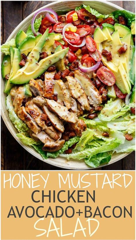 Most-Pinned Chicken Recipes of 2017 | Eat This, Not That! Flexitarian Recipes, Sandwhich Recipes, Broccoli Recipes Casserole, Bacon Avocado, Chicken Eating, Bacon Salad, Honey Mustard Chicken, Eat This Not That, Mustard Chicken