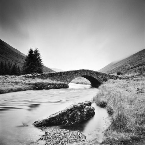 Stone Bridges, Fine Art Film Photography, Wild Waters, Fine Art Landscape Photography, Black And White Landscape, Stone Bridge, Minimalist Photography, Contemporary Landscape, Black And White Pictures