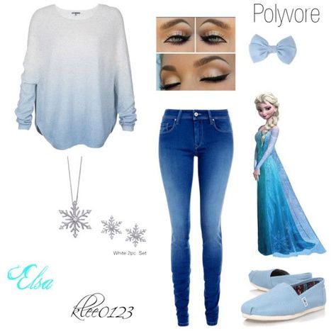 Elsa Disneybound, Frozen Inspired Outfits, Elsa Outfit, Disney Bound Outfits Casual, Princess Inspired Outfits, Disney Themed Outfits, Disney Inspired Fashion, Character Inspired Outfits, Disney Bound Outfits