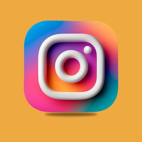 psd Instagram 3d icon 3d Instagram Icon, Photos Of Lord Shiva, Instagram Ideas Post, 3d Icons, Ios App Icon, Instagram Ideas, Instagram Icons, Art Tutorial, Digital Art Tutorial