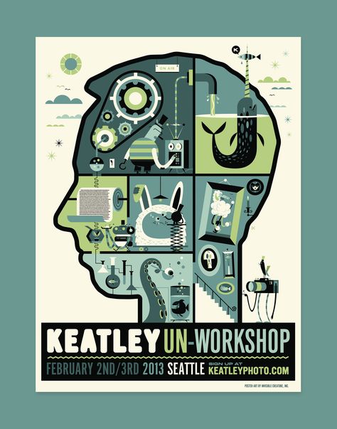 Keatley Un-Workshop — Invisible Creature Invisible Creature, Gig Posters, Best Graphics, World Art, Children's Book Illustration, Graphic Design Posters, Graphic Design Illustration, New Work, Visual Art