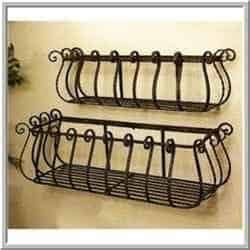 Iron Window Boxes, Retail Exterior, Wrought Iron Window Boxes, Metal Window Boxes, Wrought Iron Window, Deck Railing Planters, Landscape Stairs, Planter Bags, Iron Planters