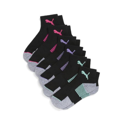 Puma Socks Have A Reputation For Being Comfortable And Easy To Wear. Grab These Colorful Socks And See For Yourself What The Buzz Is All About. Details 98% Polyester, 2% Spandexcontains 6 Pairspuma Branding Details | Puma Socks, Basic Accessories, Fenty X Puma, Puma Women, Colorful Socks, Christmas Wishlist, Socks Women, Crew Socks, Pastel Pink