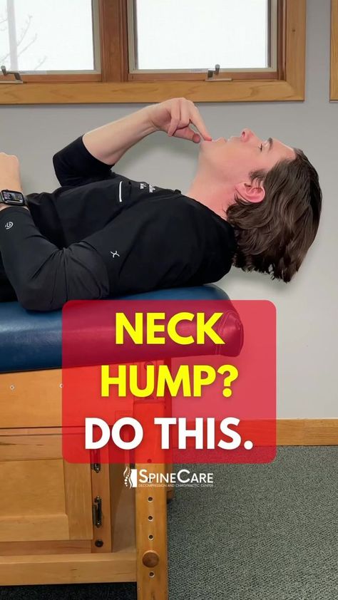 👉 Easy Way to Fix a Neck Hump #neckhump #posture #postureexercises #posturecorrection #SpineCare #DrRowe | SpineCare Decompression and Chiropractic Center | SpineCare Decompression and Chiropractic Center · Original audio Michael Rowe, Neck And Shoulder Exercises, Neck Hump, Easy Exercise, Cervical Traction, Neck Exercises, Posture Exercises, Neck Pain Relief, Back Pain Exercises